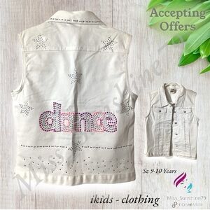 Ikids - clothing - Sz 9-10 years - super cute DANCE Vest with lots of sparkle
